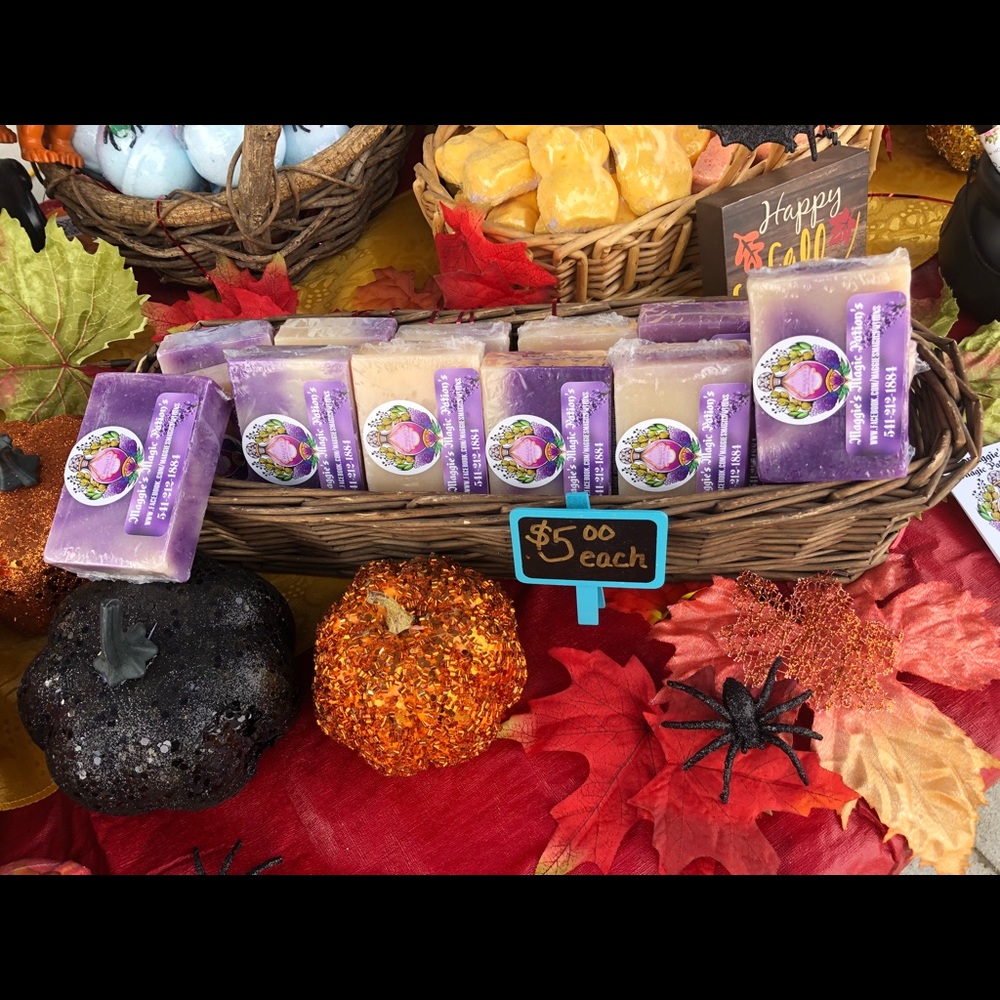 Homemade lavender soap